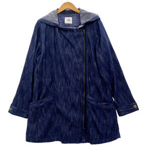 Cabi Hooded Jacket Women's Large Blue Adventure Anorak Love Carol Colab Boxy